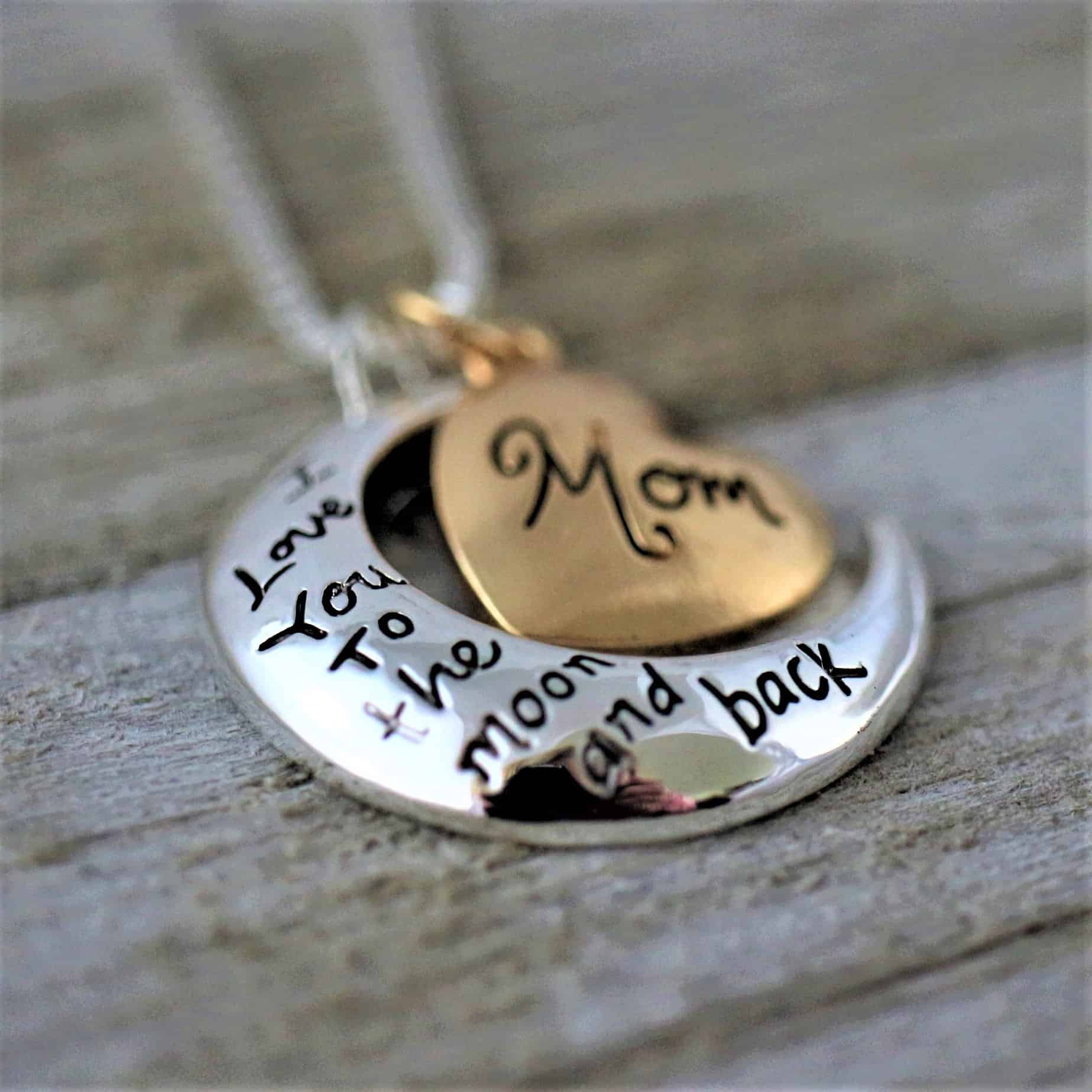 I Love You to the Moon and Back, Moon and Back Necklace | Lora Douglas  Jewelry