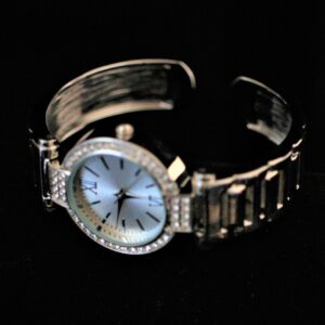 Hinged Crystal Bracelet Watch