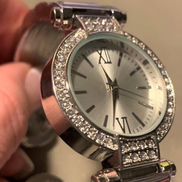 Hinged Crystal Bracelet Watch