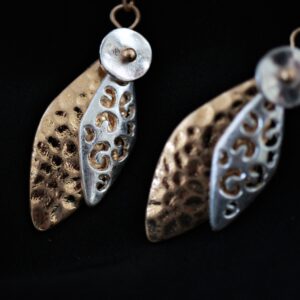 Gold & Silver Layered Earrings
